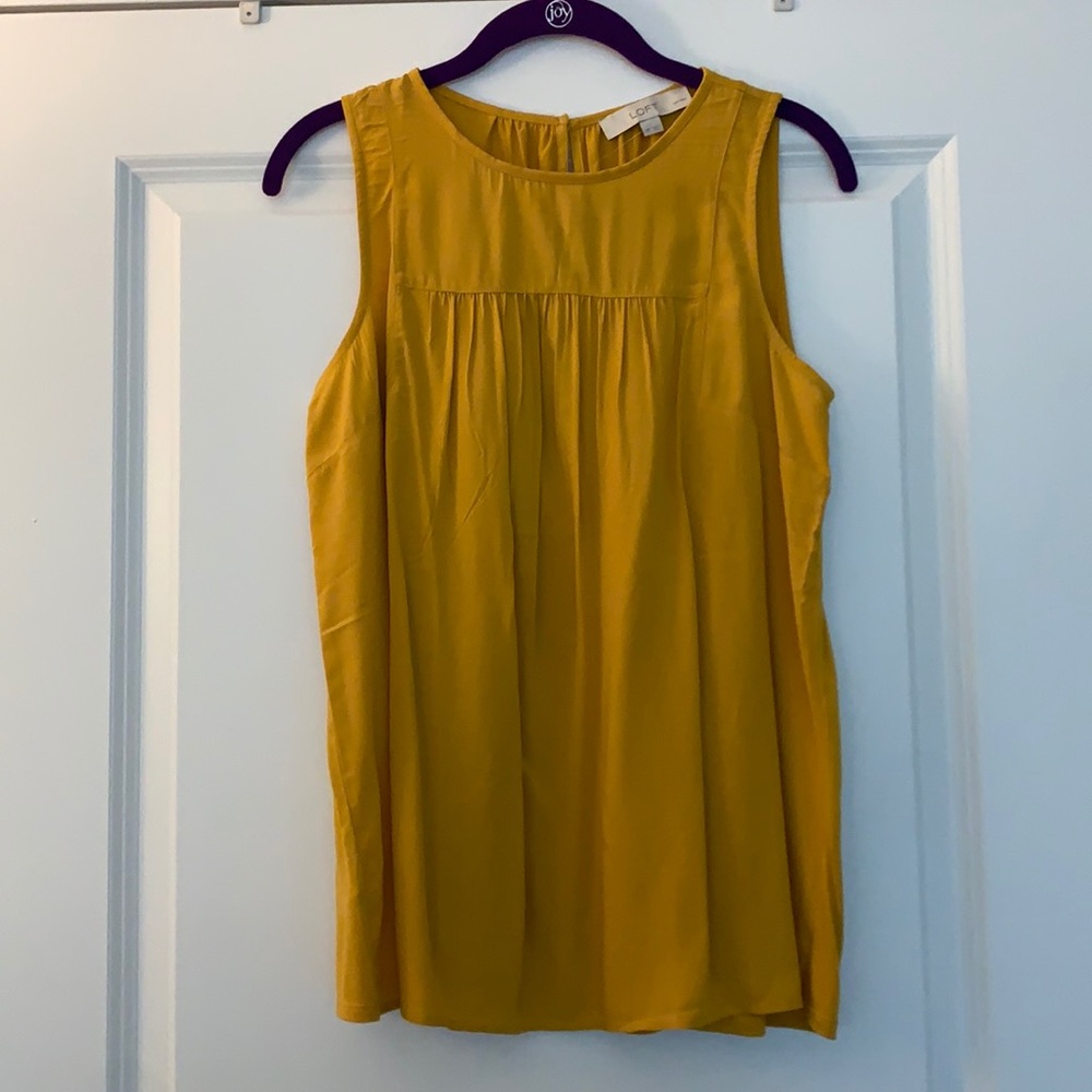 LOFT golden rod blouse